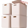 GUMEIGODA Plastic Storage Bins with lids,Storage Baskets,Container with handle,Storage Organizer