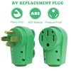 50 Amp RV Plug Male and Female Plug Set, 6-50P