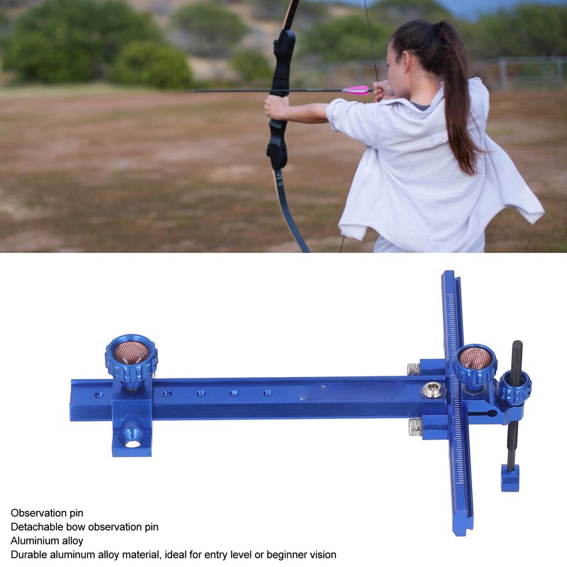 Archery Recurve Bow Sight T Shape Adjustable Metal Shooting Target