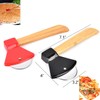 Dadamong 2Pcs Pizza Cutter Wheel, Axe Shaped Stainless Steel Pizza