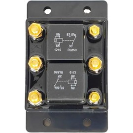 XYZIL 12V Forward Reverse Relay Module 5541100 for Tarp Winch Motor Snow Plow Lift ATP0110 6 Terminal
