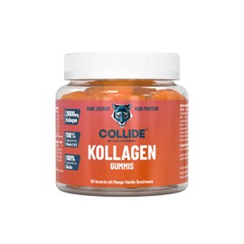 COLLIDE® Collagen + Biotin Fruit Gummies - Mango Vanilla Flavour - Sugar Free - Vitamin C & E, Folic Acid - 60 Pieces (360 g)