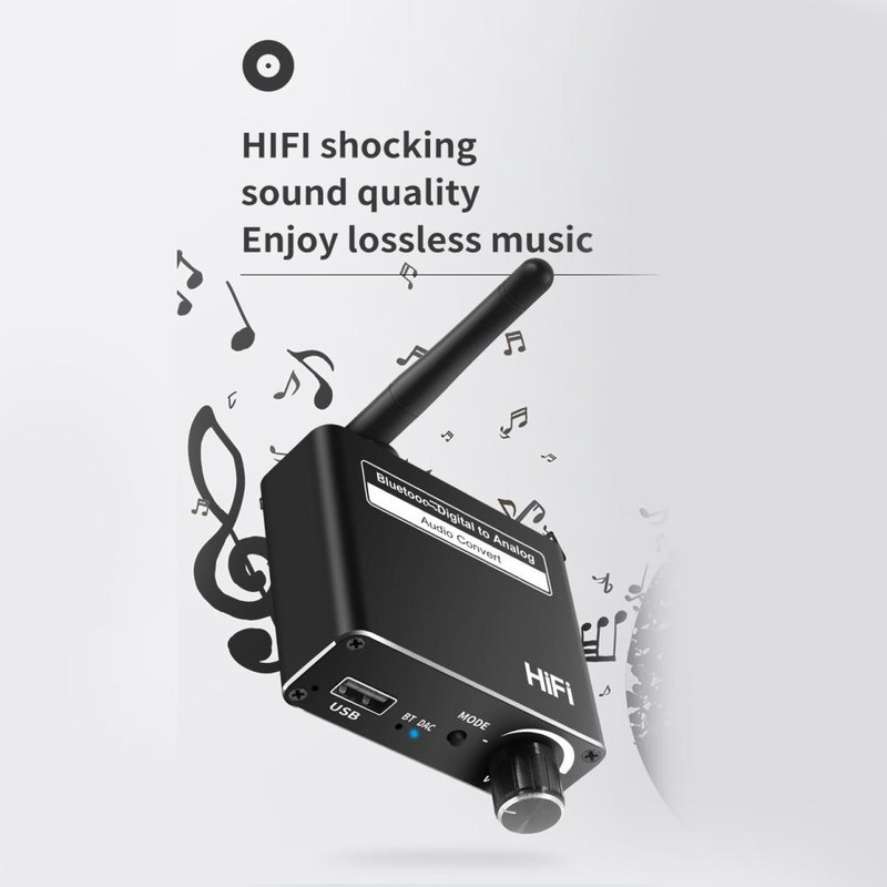 3 in 1 Coaxial Fiber Optic Bluetooth 5.0 Receiver Digital