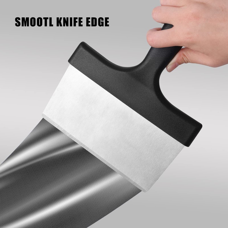 SAVITA Heavy Duty Grill Scraper, Stainless Steel Grill Scraper Food