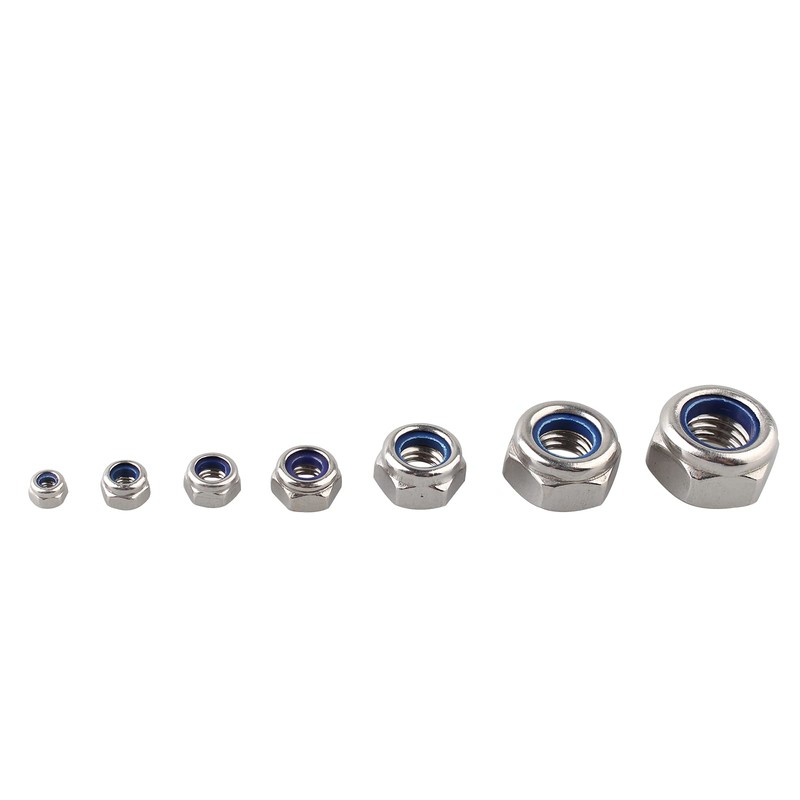 HALJIA 170PCS Lock Nuts Assortment, Stainless Steel Locknut M3 M4