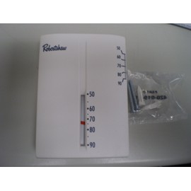 Robertshaw 9204V 24-Volt AC Heating Only Deluxe Mechanical Thermostat, SPST (...