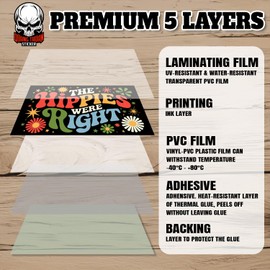 The Hippies were Right | Bumper Sticker or Car Magnet | Magnetic Bumper Sticker for Trucks Vans Cars [7.5x3.75]