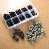 Dophee 100Pcs Plastic Safety Eyes Black