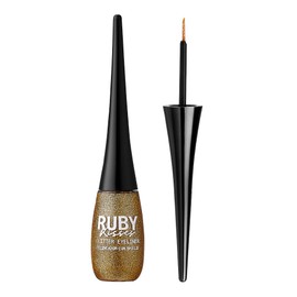 Ruby Kisses Bling Glitter Eyeliner, Glitz N' Gold