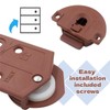 Wardrobe Rollers, Sliding Door Pulley, 6Pcs