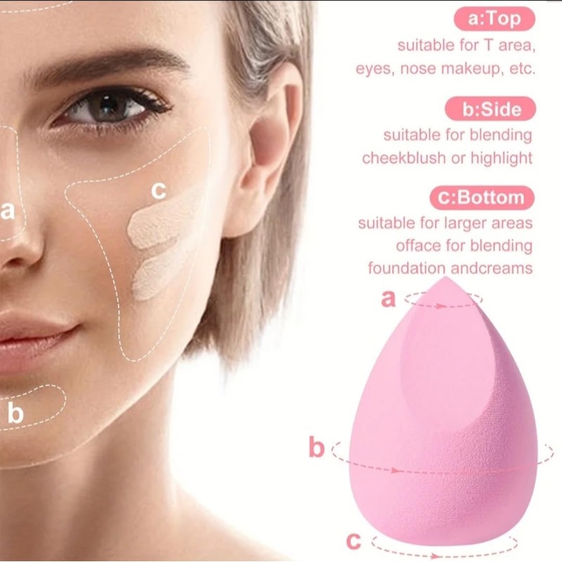 Makeup Sponge Set - Various Designs & Colours - Large