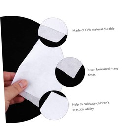 TEHAUX 40pcs High Temperature-Resistant Ironing Paper for Puzzle Beans Crafts Thickened Reusable Design Safe for Boys and Girls for Art Projects and Hands Activities