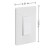 Smart Light Switch Without Neutral Wire, Zigbee Single Rocker, 1-Pack,