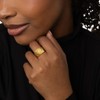 HABIKIP 14K Gold Plated Croissant Rings for Women,Dainty Dome Twisted