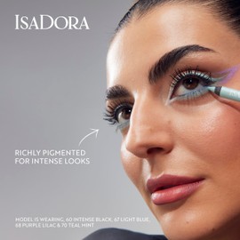 IsaDora Perfect Contour Kajal - Strong Hold without Smudging - Eyeliner Pen Ideal for Smokey Eyes - Highly Pigmented and Hypoallergenic - Easy to Apply - Eyeliner Pen - Purple Lilac