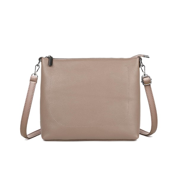 MFFOR Women's Shoulder Bag, Genuine Leather, Crossbody Bag, Large Capacity,