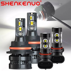 SHENKENUO For Ford F150 1999 2000 2001 2002 2003 6000K LED Headlight Fog Light Bulbs Kit C