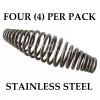 BBQ smoker mods FOUR of 5" STAINLESS steel SPRING HANDLE
