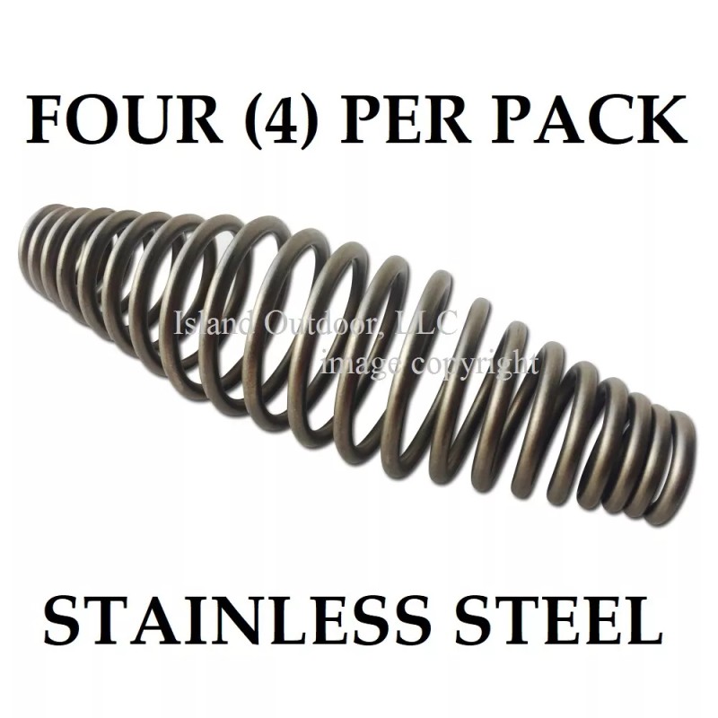 BBQ smoker mods FOUR of 5" STAINLESS steel SPRING HANDLE