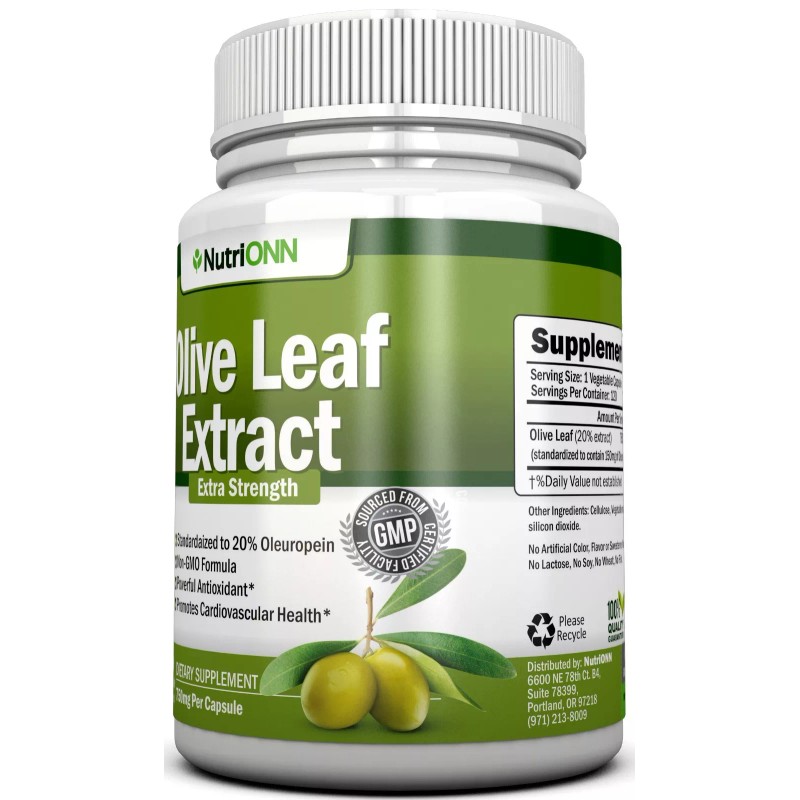NutriONN Olive Leaf Extract - 750 Mg - 120 Capsules