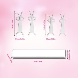 ASTONFOG Rabbit Cat Eye Magnet for Nails Tools,Multifunctional Nail Magnet for Nails DIY Manicure Kit with 4 Pcs Stainless Steel Bunny Shaped Guide Sticks, Nail Magnet for Home and Salon Use