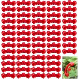 JAONLD Plant Bender Pack of 100 Plant Clips 90 Degree Lst Clips Plant Low Stress Training Used for Bending Plant Branches, Change the Direction of Plant Growth (Red)