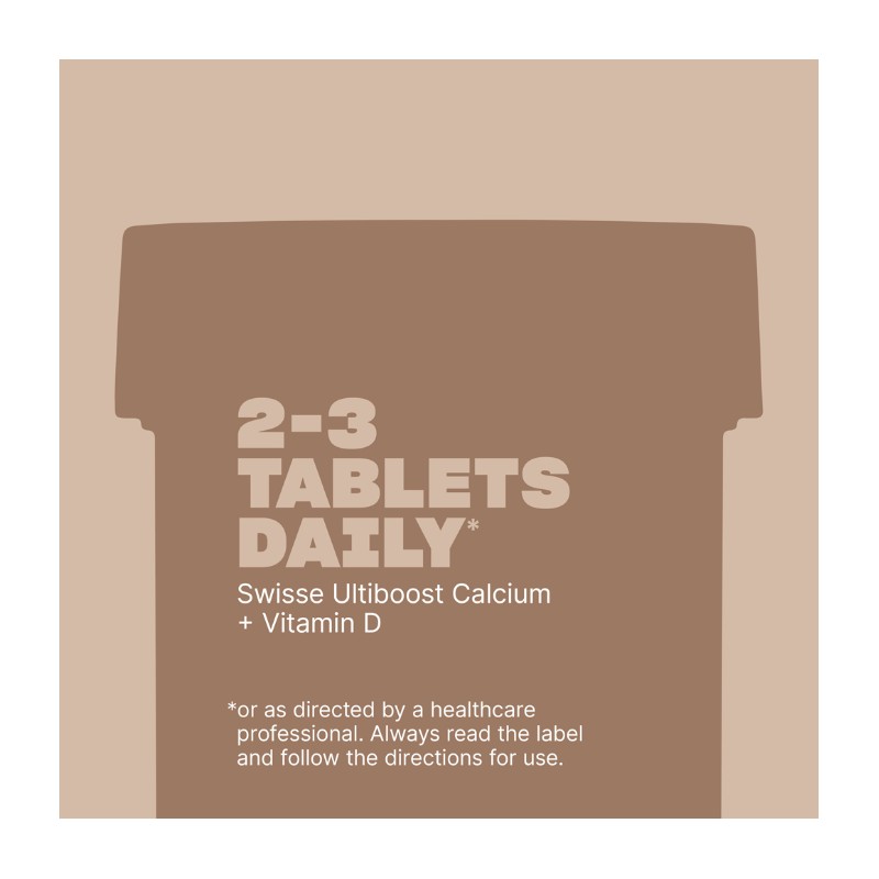 Swisse Ultiboost Calcium + Vitamin D 90 Tablets
