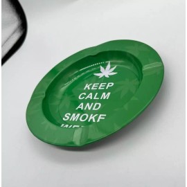 Metal plate Tray Printed Plate Game Keep Calm Side Table AshTray home decor