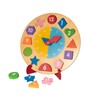 Wooden Clock for Children Wooden Puzzle Clock Game Montessori Wooden