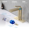 HONYI Bathroom Faucets Brass Bathroom Sink Faucet with Single Handle