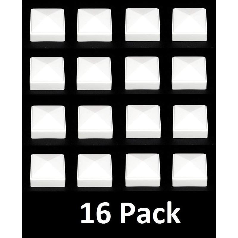 New Plastic White 2x2 Fence Post Caps for Metal, Plastic,Vinyl