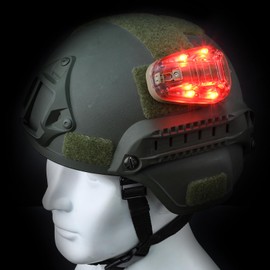 rdzzwxw Tactical Helmet Light Military, 4 Modes with IR Strobe/Constant + Constant Red Light + Constant Red & Strobe White LED, Survival Signal Identification Light for Outdoor Sports