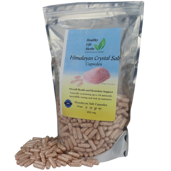 Pink Himalayan Salt Capsules 540 Caps (850 mg) Keto Diet Electrolyte