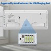 WallarGe 14.5'' Large Digital Wall Clock Battery Operated with Jumbo