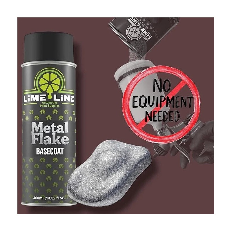 LiME LiNE Automotive Black Basecoat Spray Paint - 14 Oz