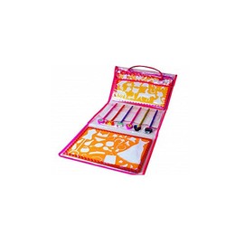 Meadow Kids Stencils and Pencils Pink