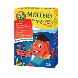 Moller's Moller’s Omega-3 Jelly Fish Strawberry Flavor 36pcs