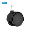 PATIKIL 2.4 Inch Swivel Casters, 6 Pack Nylon 360 Degree