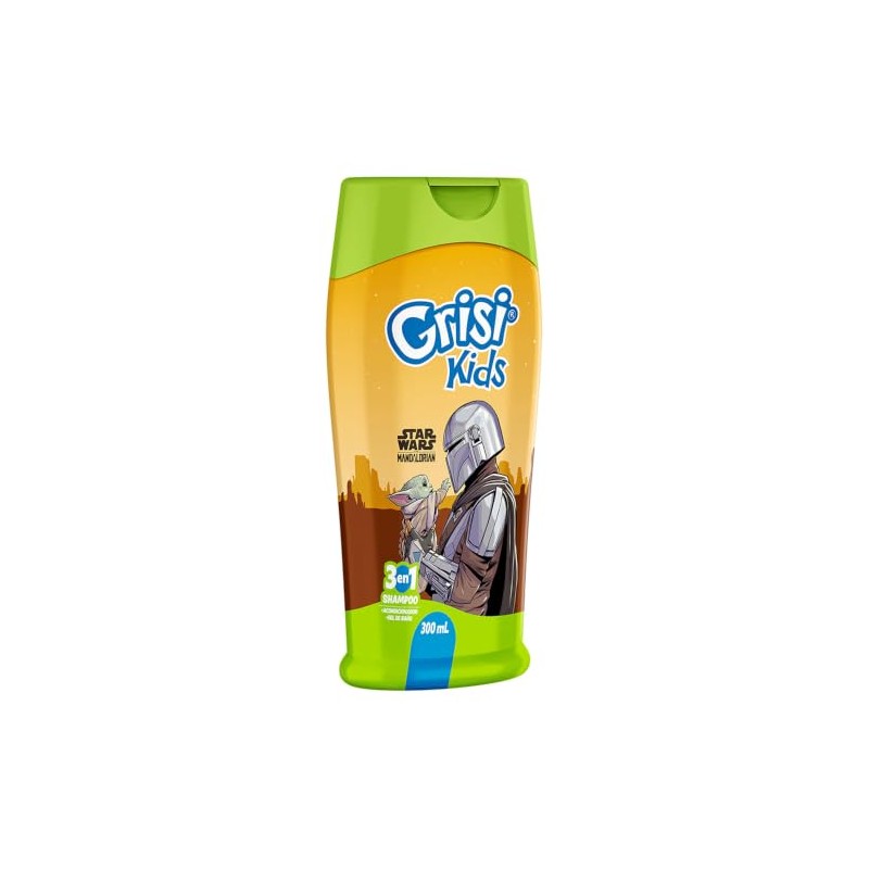 Grisi Kids, Mandalorian 3 en 1: Shampoo, Acondicionador y Gel
