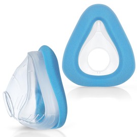 MEDICOLOR Foam Cushions for Airtouch F20 Small, Compatible with Original F20 Frame, Enhanced Softness and High-Density Rebound Memory Foam, Extreme Comfort F20 Replacement Cushion S, 2 Packs, Blue