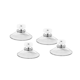 4 x suction cup ø 40mm with M4 Thread V2A, Suction cups, with transparent knurled nut