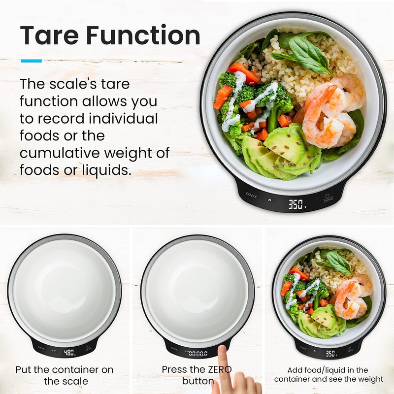 Pro Breeze Kitchen Scales Digital - Stainless Steel Digital Scales