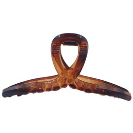 Topkids Accessories Curve Hair Claw Clips for Women and Girls, Hair Accessories for Women, Large Hair clips, Hair Styling Tools, Hair Clips Women, Large Claw clips (Looped Tort)