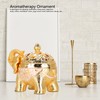 Elephant Shaped Incense Burner Aromatherapy Ornament for Living Room Entryway