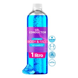 Gel Conductor C/ Colágeno 1lt Aparatología Body & Face