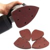 TOOLSTAR Mouse Sanding Pads 140x90mm 5 Hole 120 Grit for