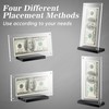 NiHome Double-Sided Clear Acrylic Dollar Bill Frame for Home, Office,