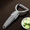 Huakai Swivel Vegetable Peeler, Widened Handle and Ultra Sharp Stainless