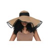 SHEfitsME Satin-Lined Stretchy, Packable Beach Hat with Removable Chin Strap,