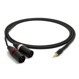 enoaudio Mogami 2534 Quad HiFi Y Audio Cable | Amphenol Gold 3.5 mm Mini Jack - Neutrik XLR Male | HiFi, 3.0 m